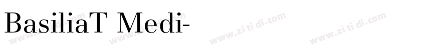 BasiliaT Medi字体转换